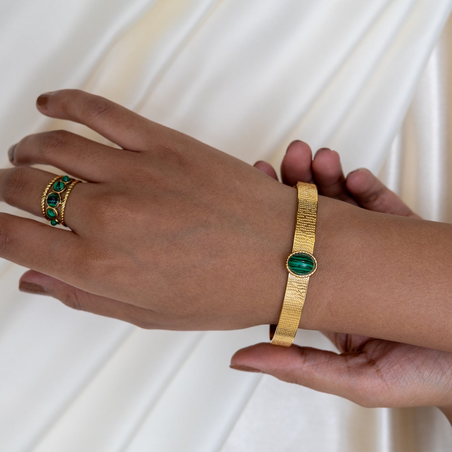 Urban Rani Verde Coil Cuff Bracelet