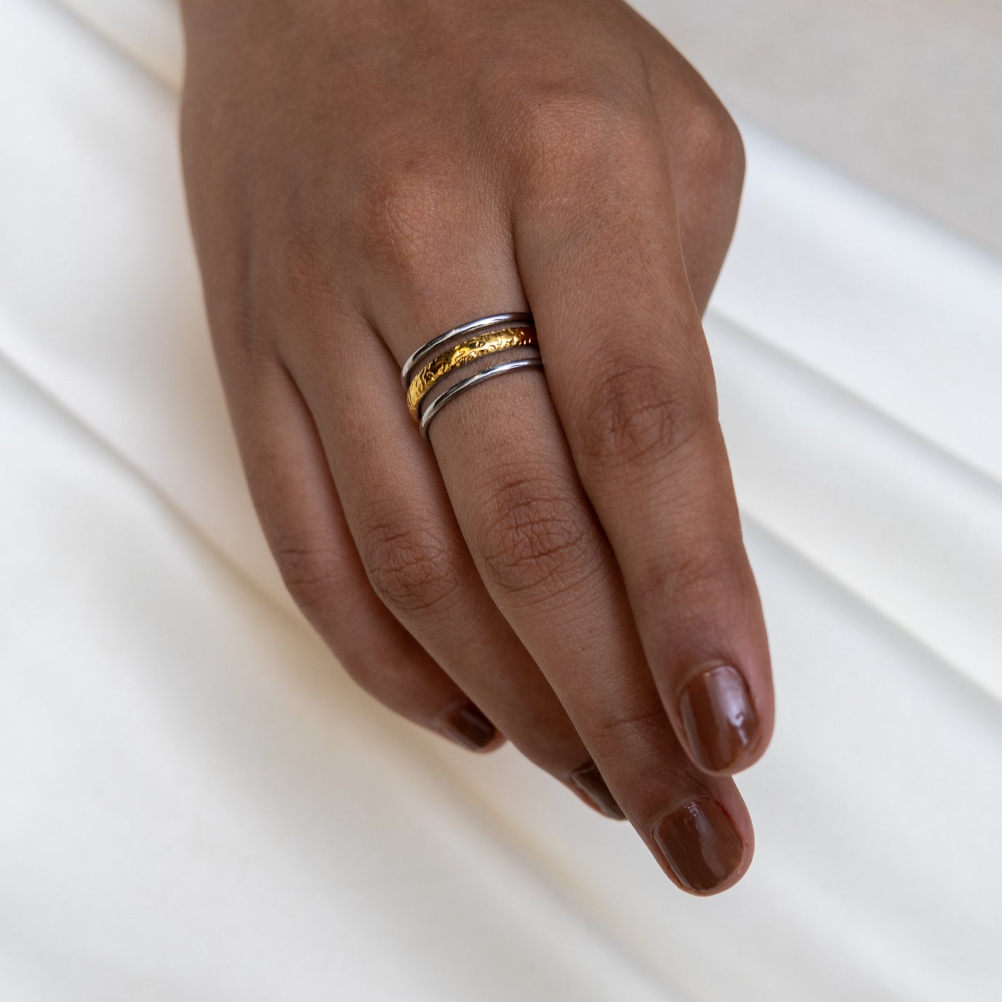 Two-Tone Triple Layer Band