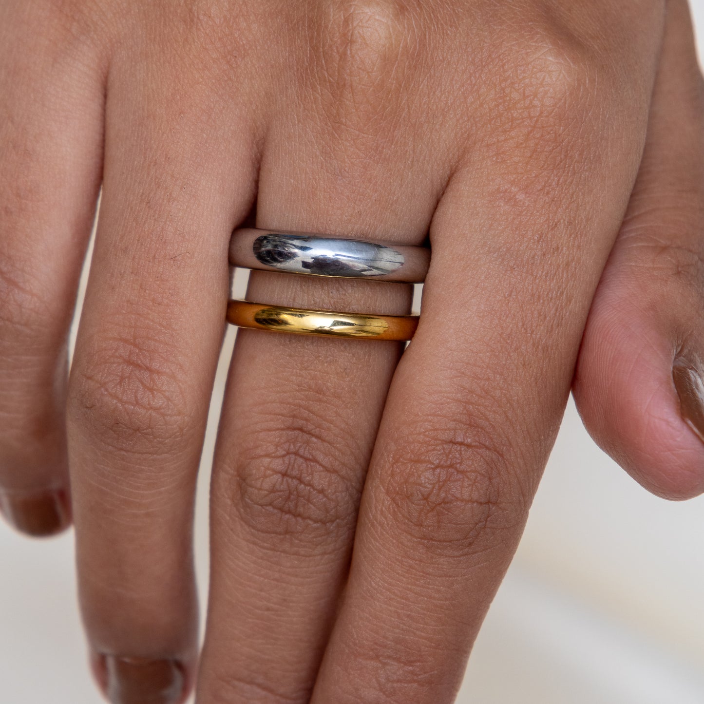 Two Tone Stack Ring