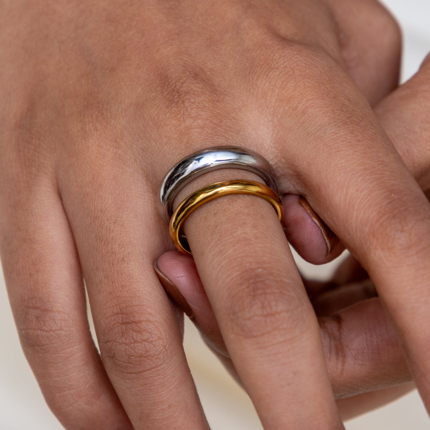 Two Tone Stack Ring