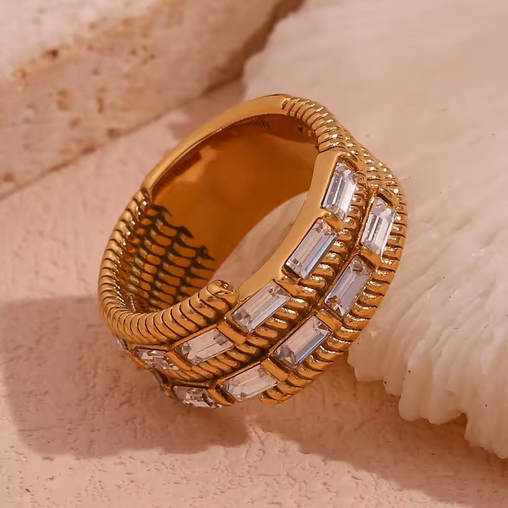 Urban Rani Crystal Wrap Band Ring