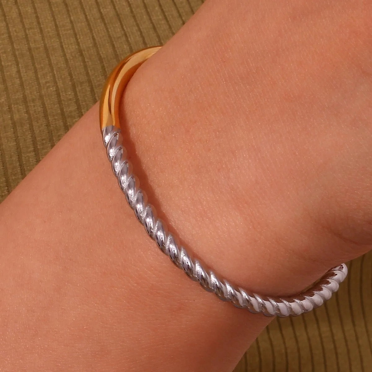 Two Tone Fusion Synergy Bracelet