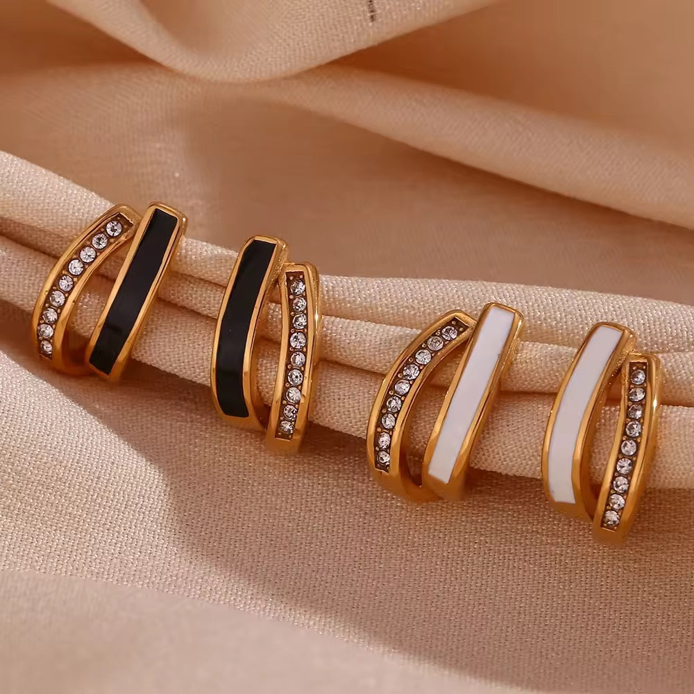Urban Rani Onyx Spark Earrings