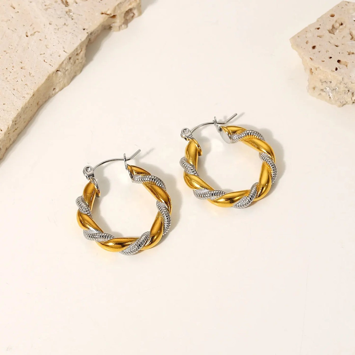 Two Tone Braided Glory Hoops