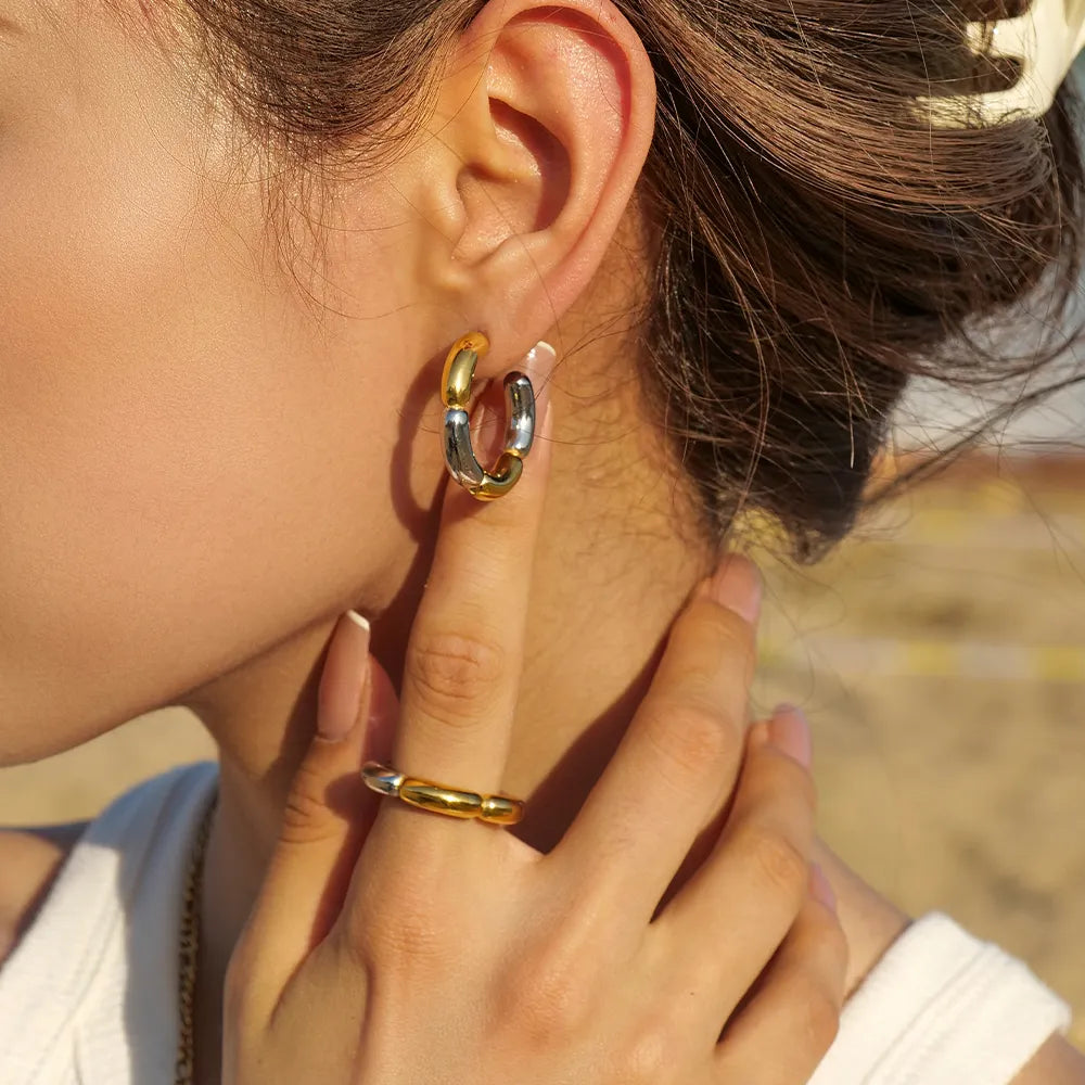Two Tone Bubble Ring