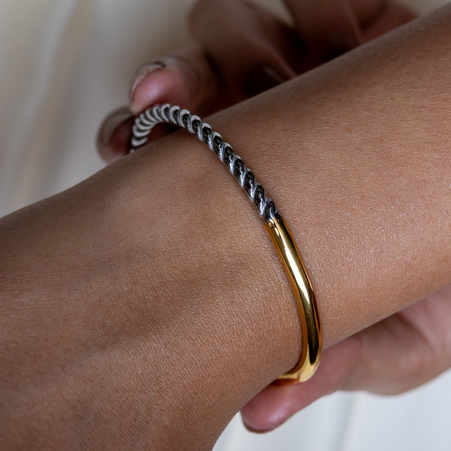 Two Tone Fusion Synergy Bracelet
