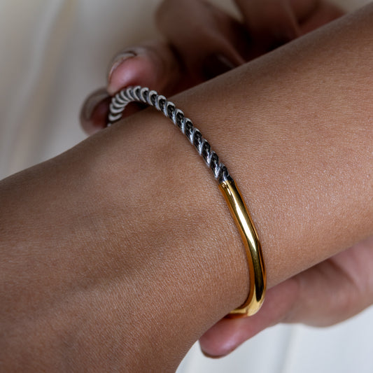 Two Tone Fusion Synergy Bracelet