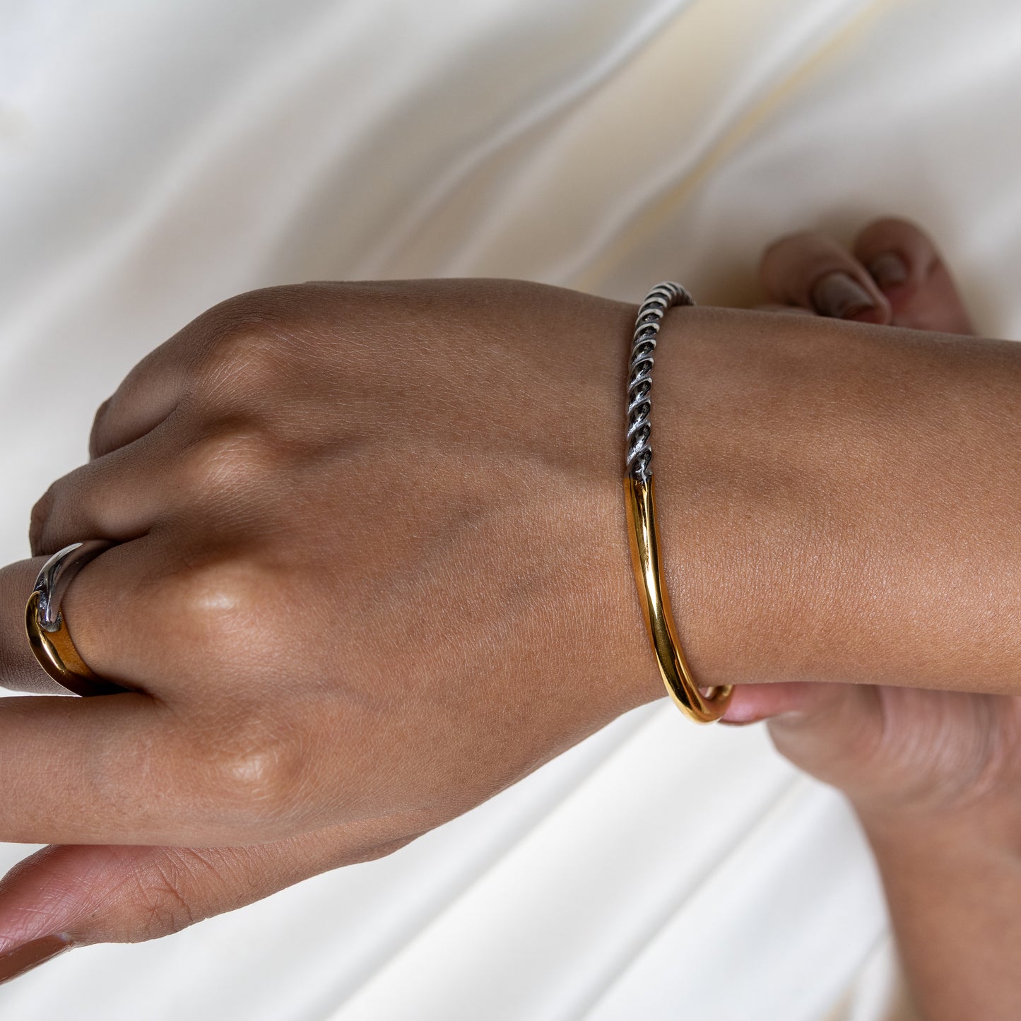 Two Tone Fusion Synergy Bracelet