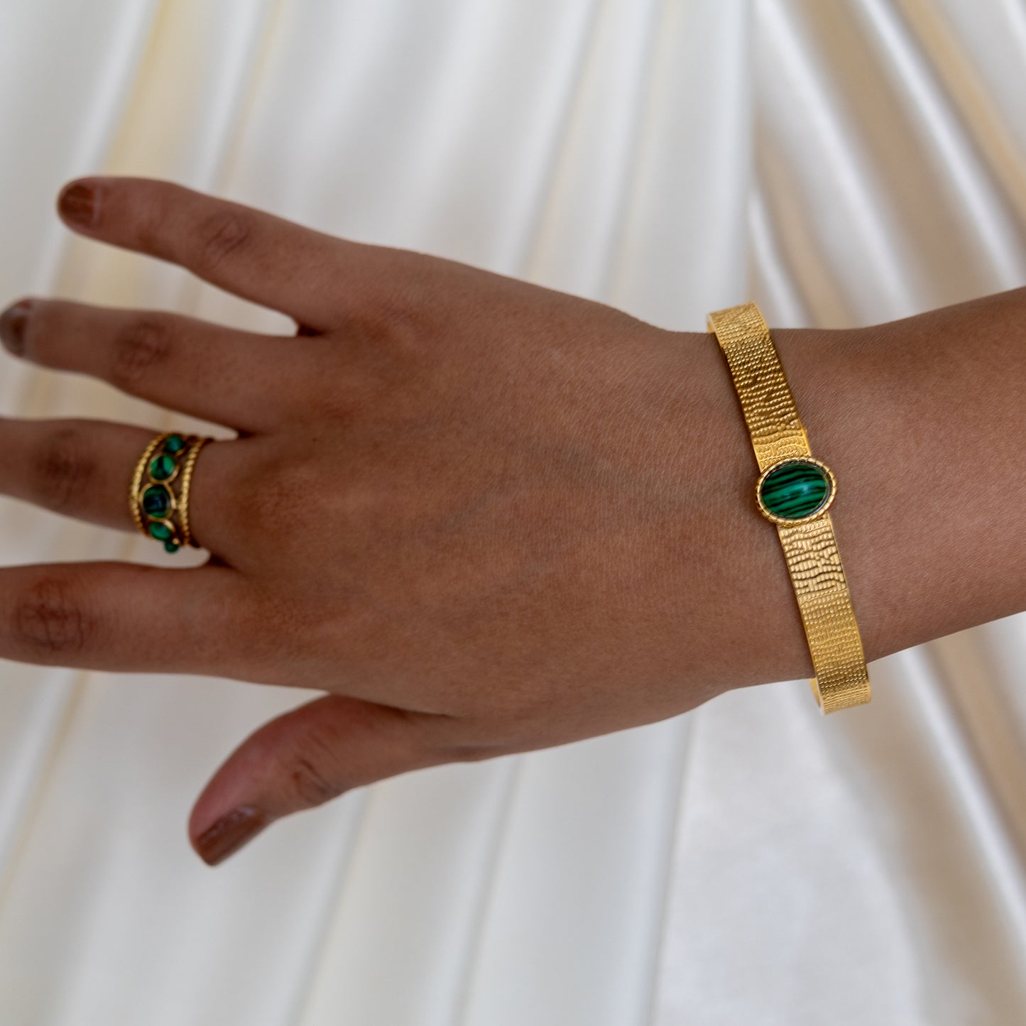 Urban Rani Verde Coil Cuff Bracelet