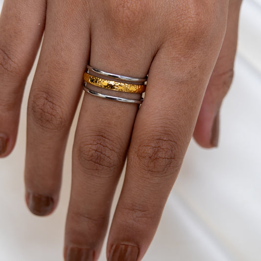 Two-Tone Triple Layer Band