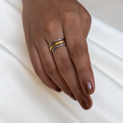Two-Tone Triple Layer Band