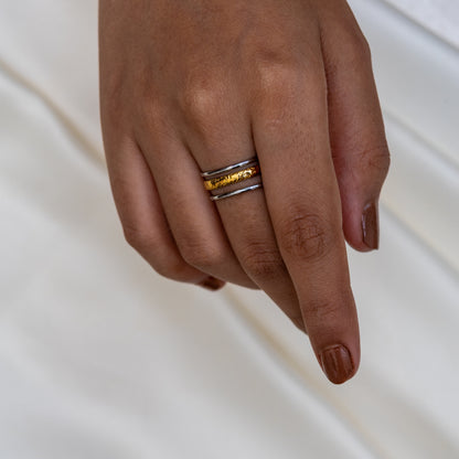 Two-Tone Triple Layer Band