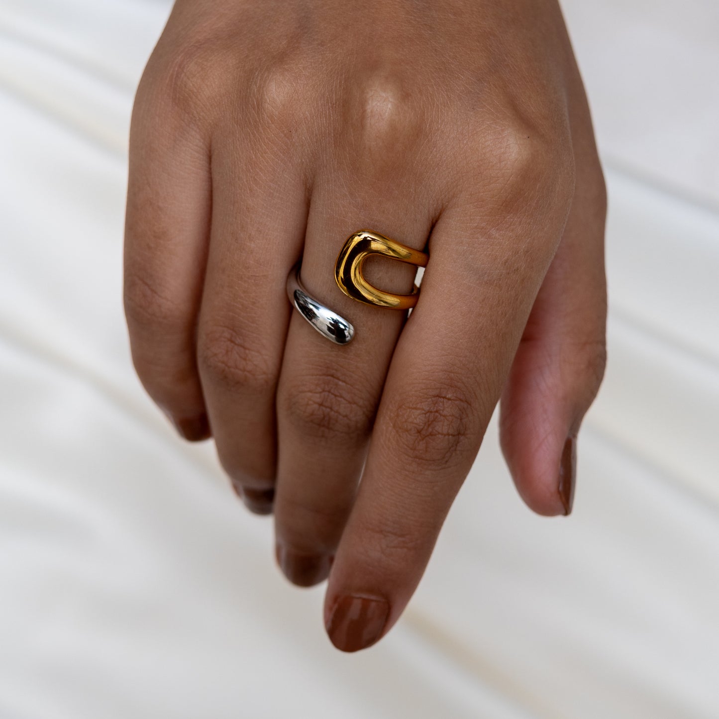 Two Tone Wrap Ring