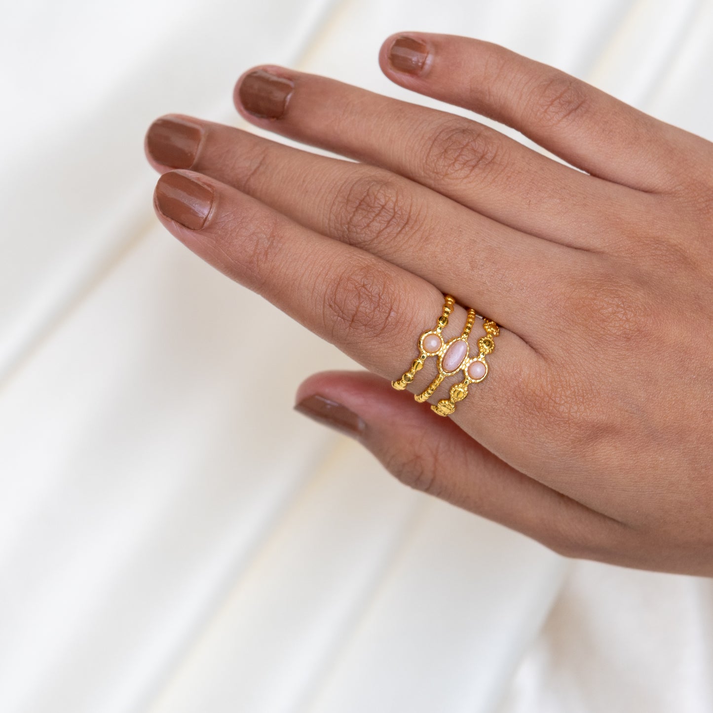 Urban Rani Blush Dots Ring