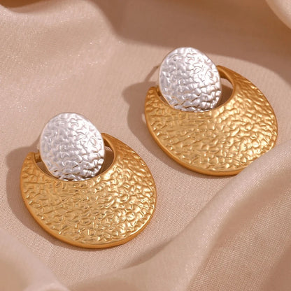 Two Tone Golden Hour Drop Earrings