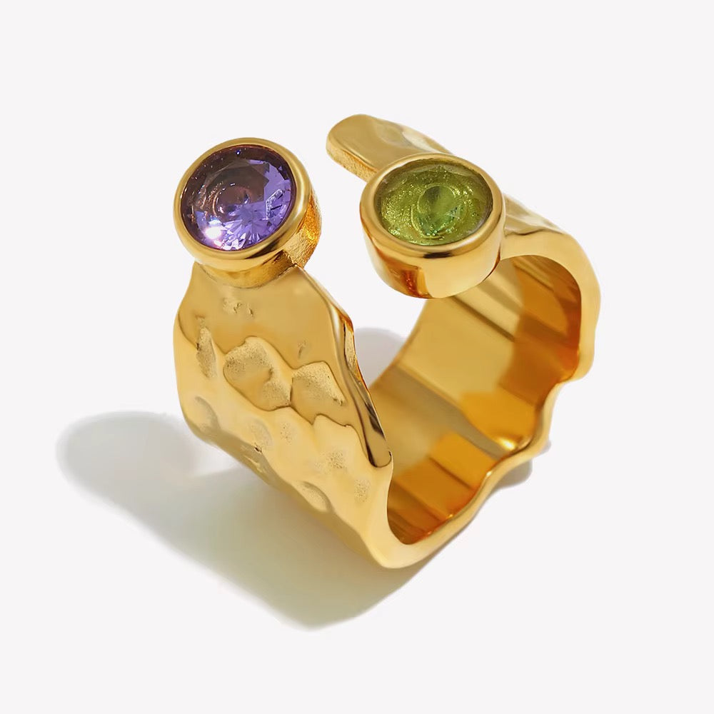 Zari Gemstone Statement Ring
