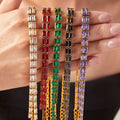 Roshini Baguette Lariat Necklace