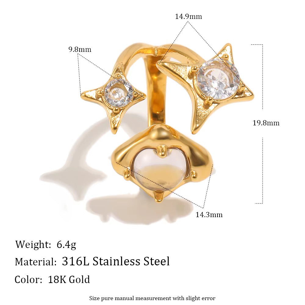 Akaashi Celestial Star Ring