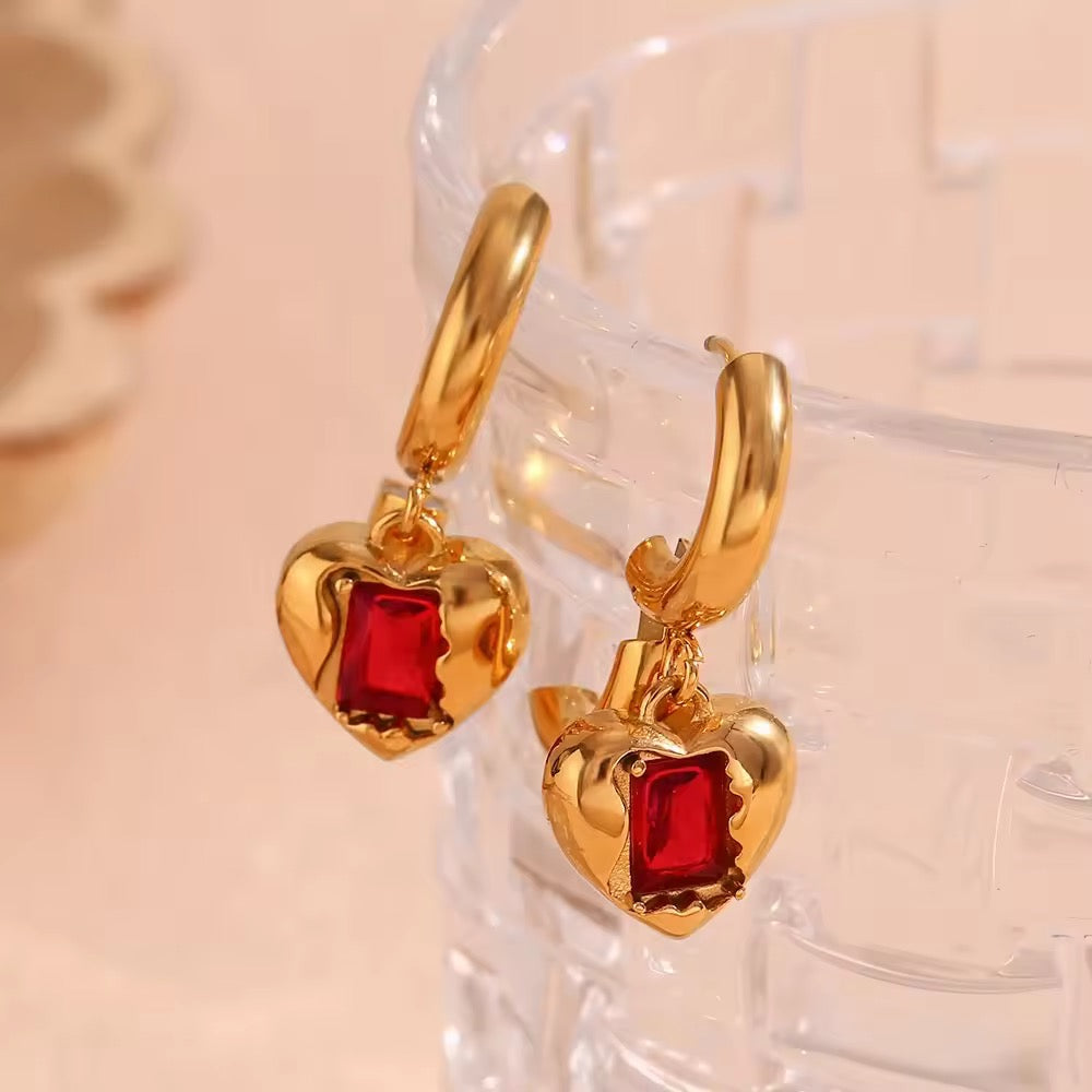 Scarlet Amour Hoops