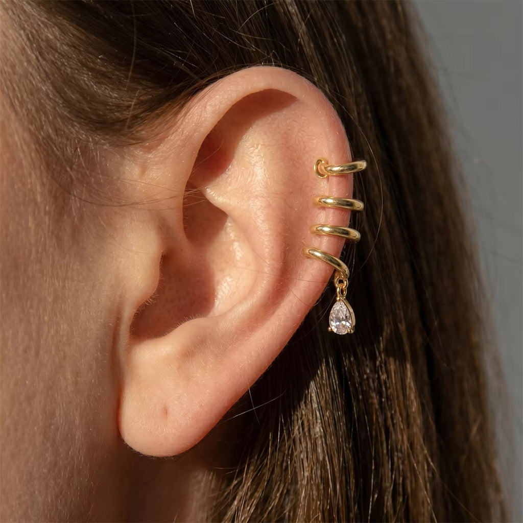Bela Gold Spiral Ear Cuff