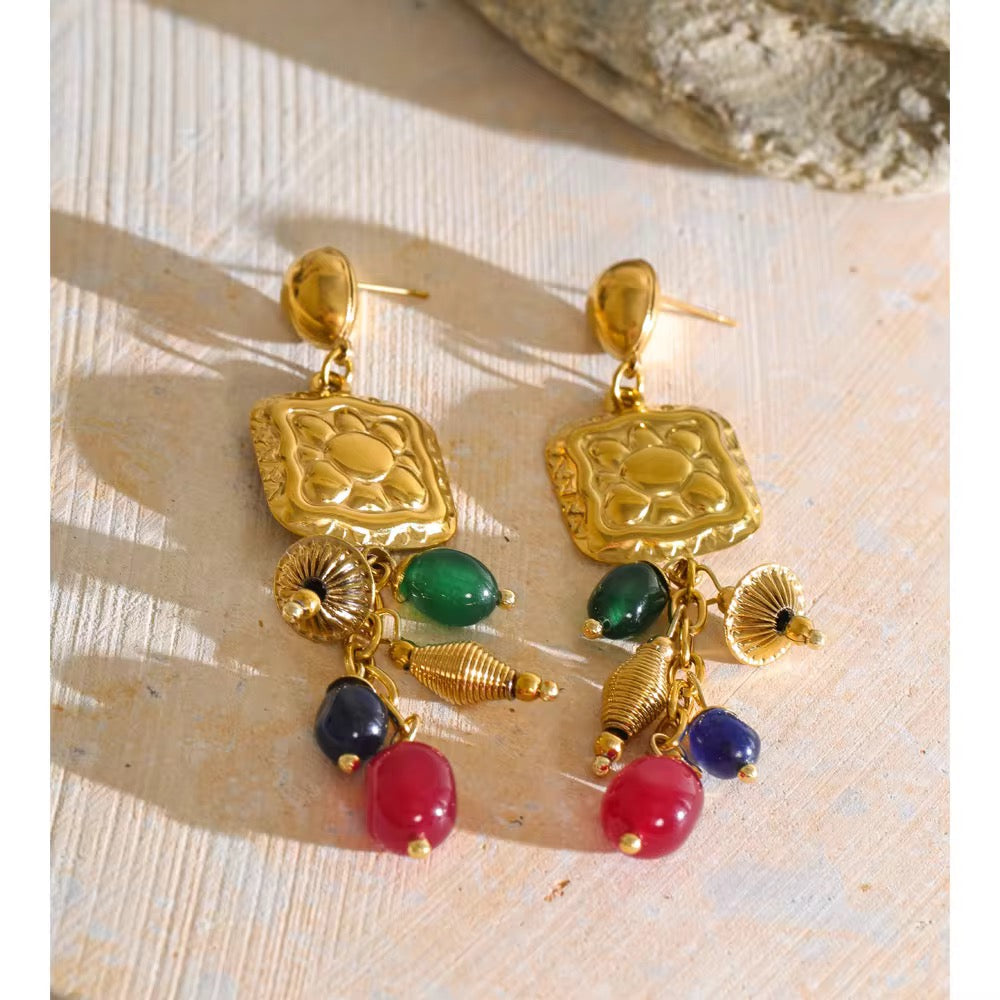 Padma Temple Drop Earrings