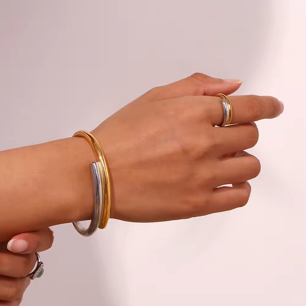 Duo Arc Cuff Bracelet