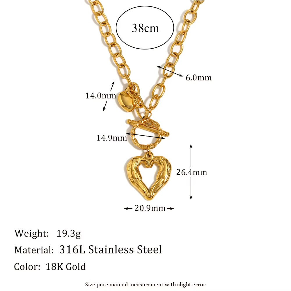 Zoya Heart Toggle Necklace