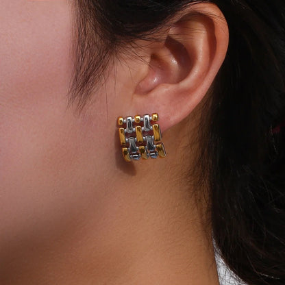 Two Tone Mesh Studs