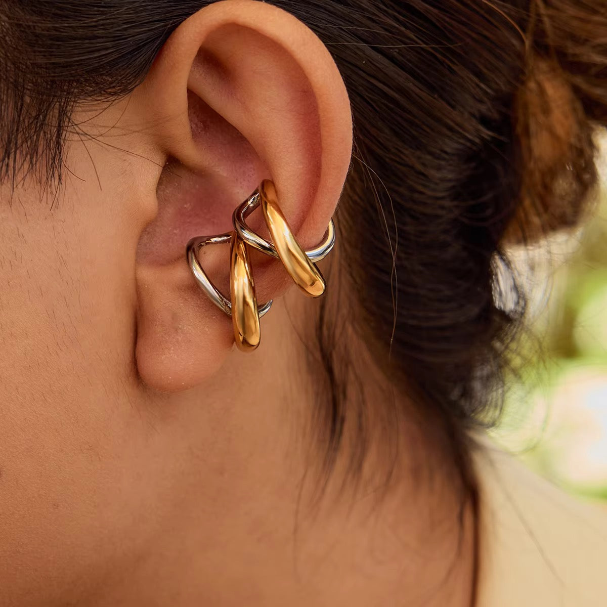 Bowie Two-Tone Ear Cuff