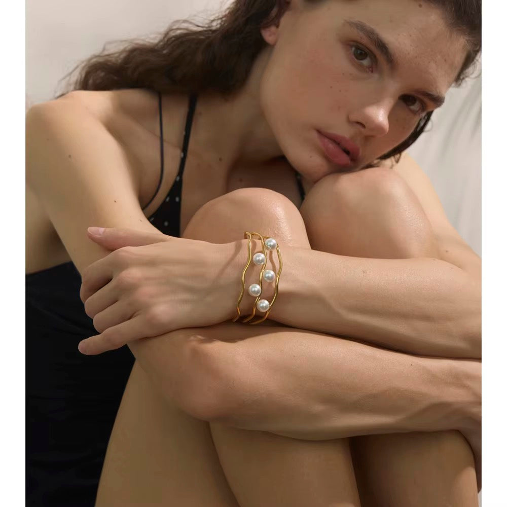 Bellini Pearl Cuff Bracelet