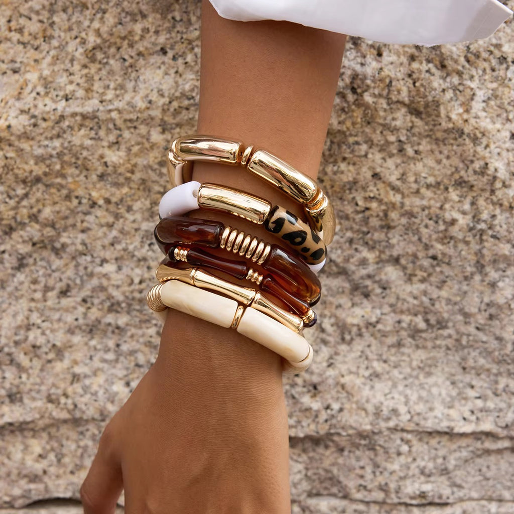 Safari Stretch Bracelet Stack