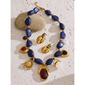 Begum boho charm necklace and earring set by Navera Jewels