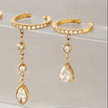 Tia Crystal Drop Ear Cuff