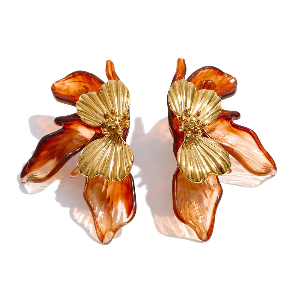 Nargis Flower Earrings