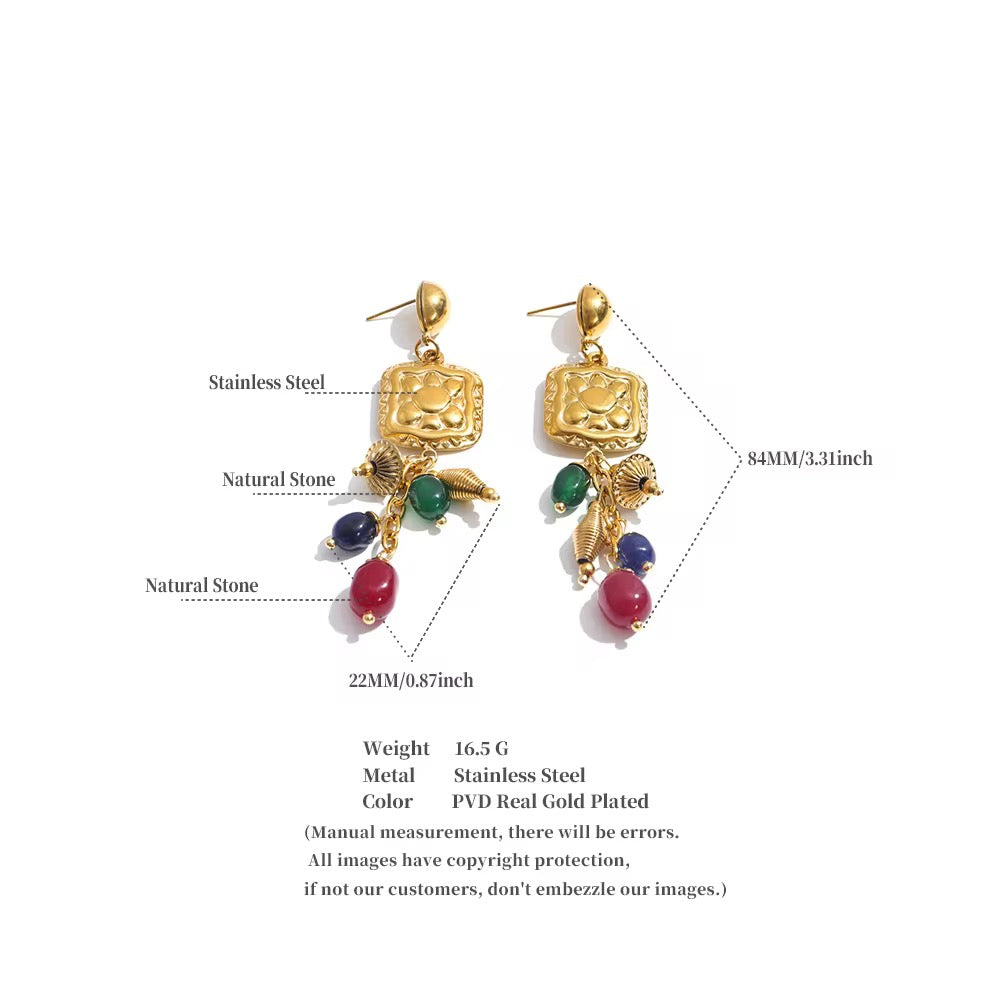 Padma Temple Drop Earrings