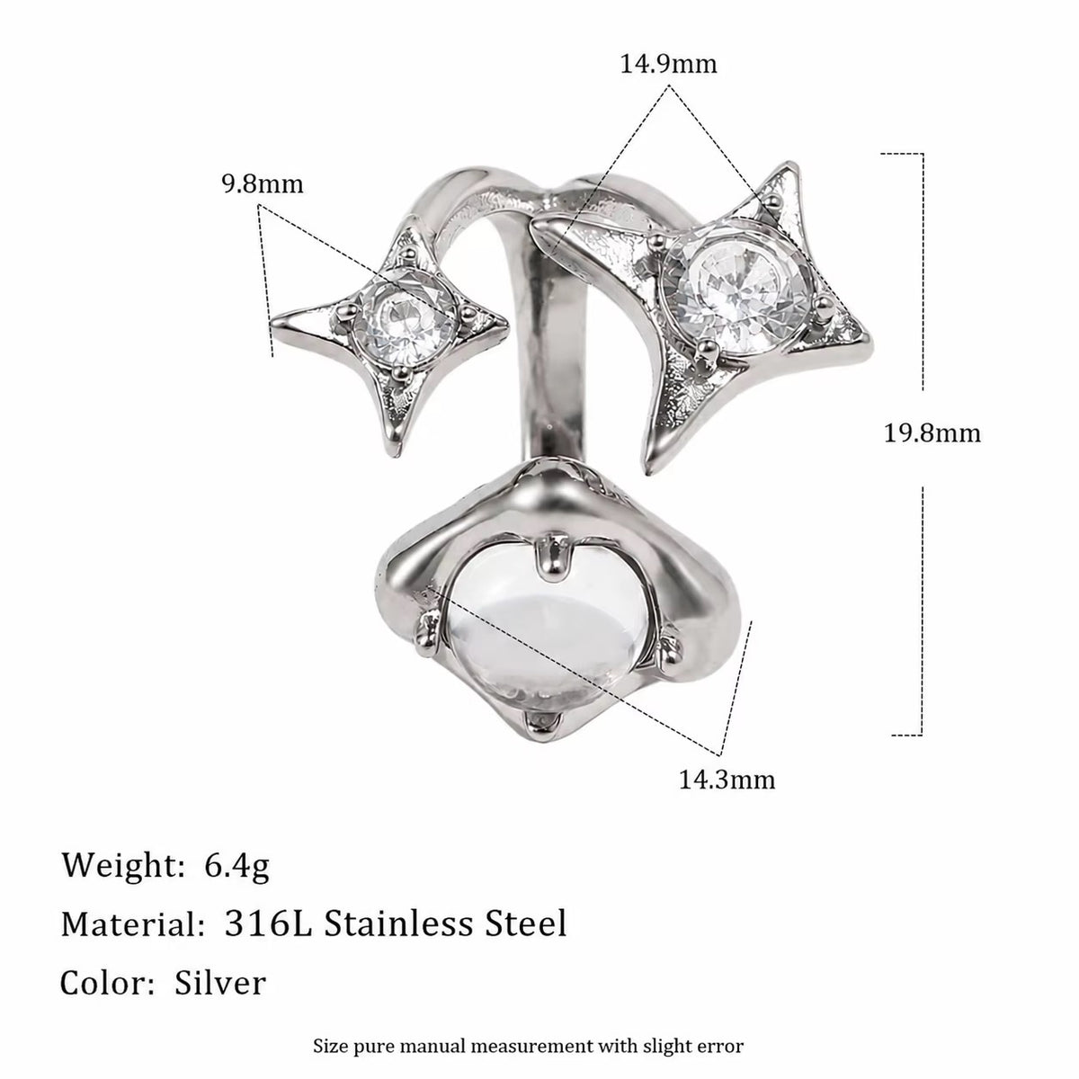 Akaashi Celestial Star Ring