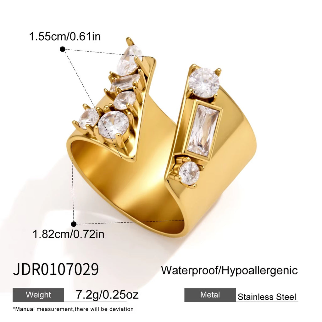 Inara Crystal Cocktail Ring