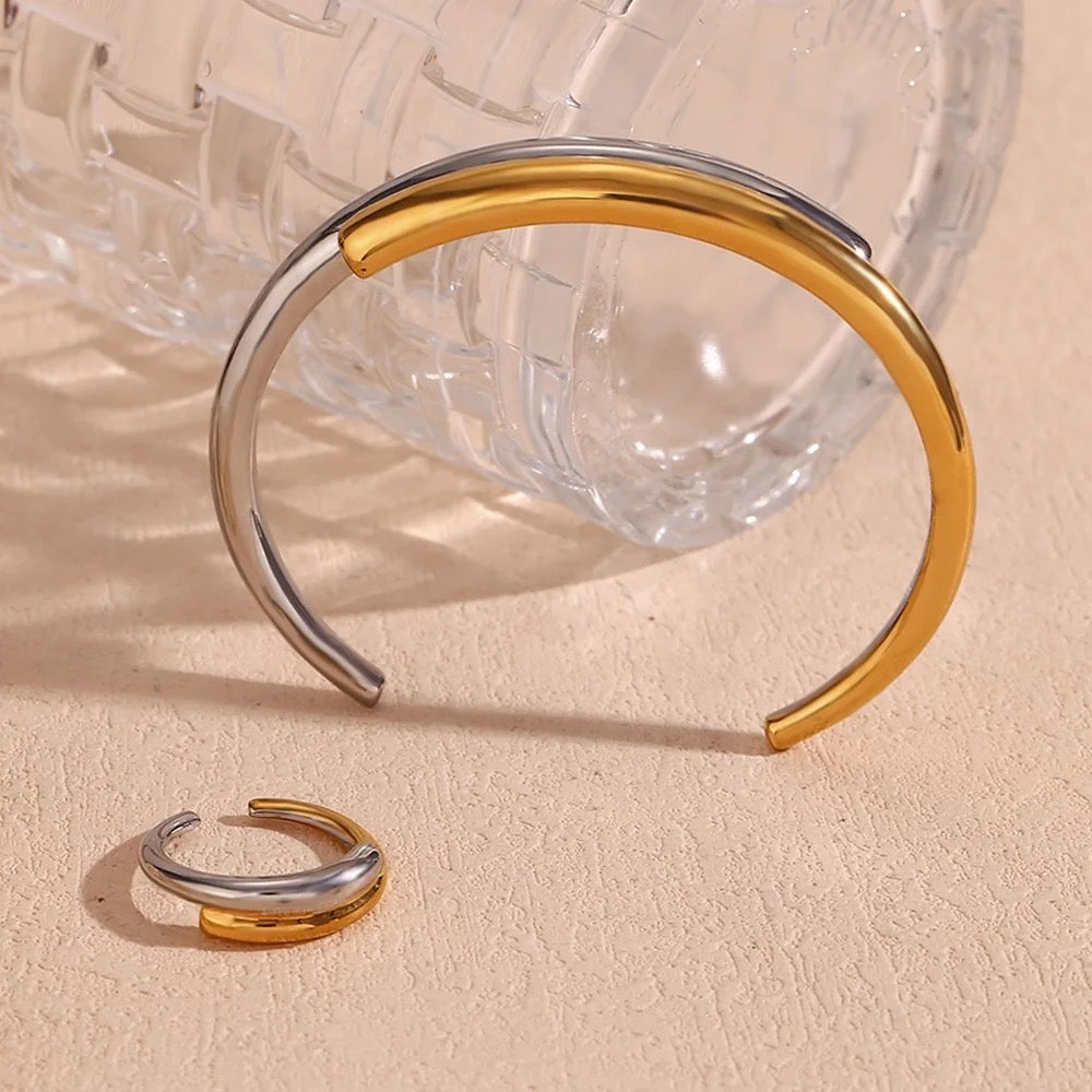 Duo Arc Cuff Bracelet