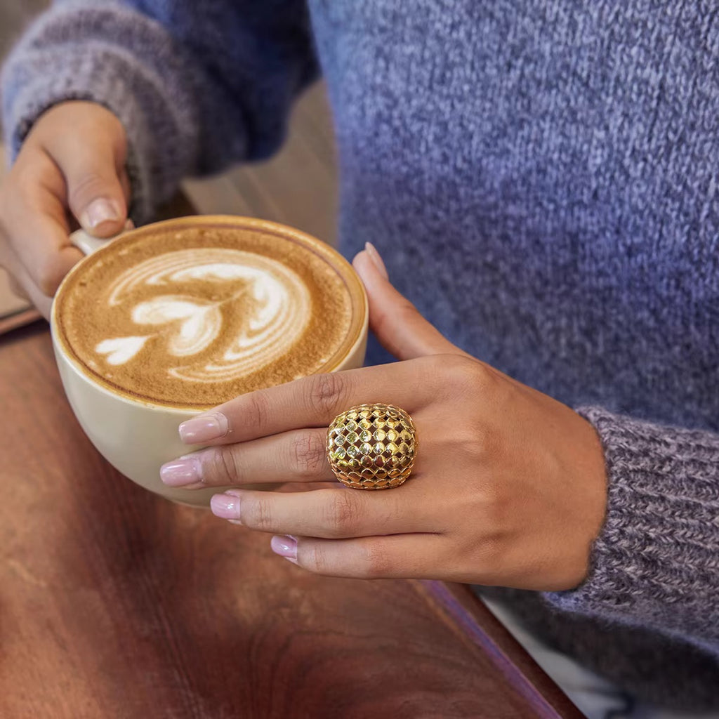 Sona Gold Dome Ring