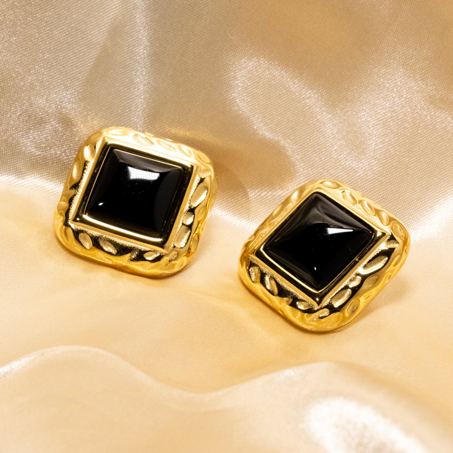 Urban Rani Royal Obsidian Studs