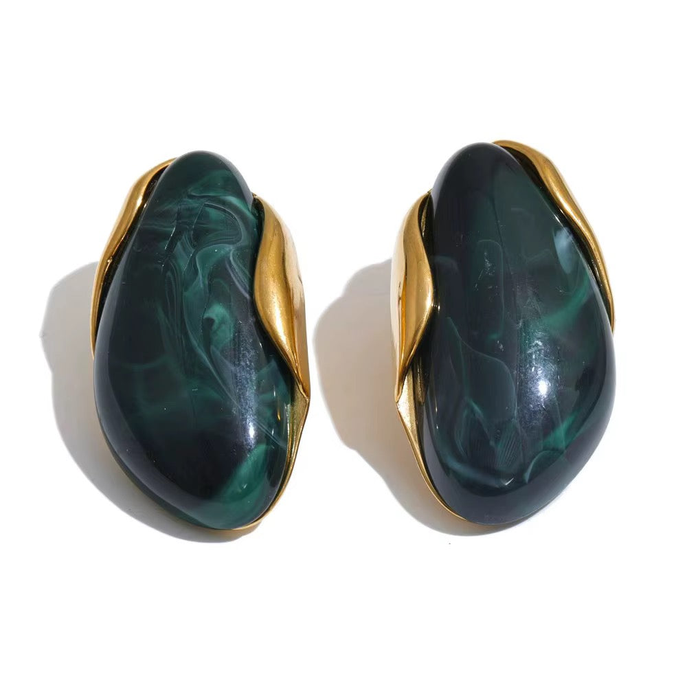 Soirée Resin Stud Earrings
