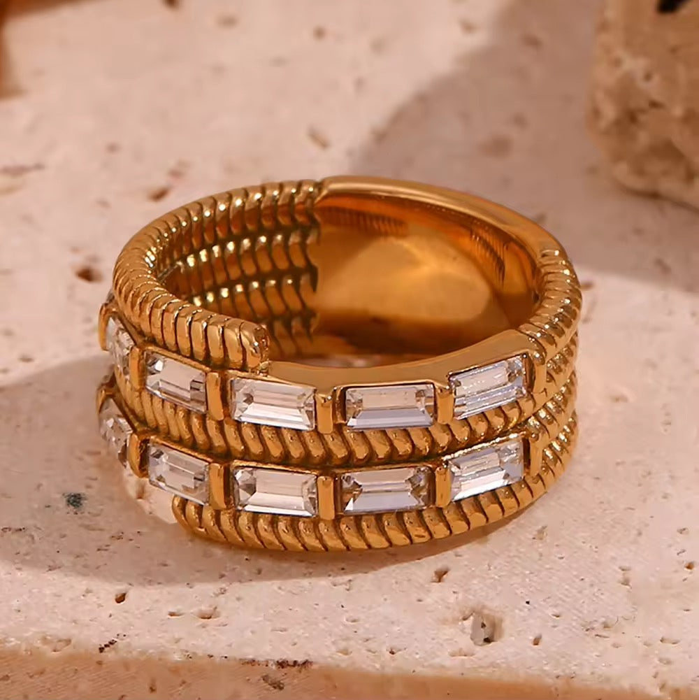 Urban Rani Crystal Wrap Band Ring