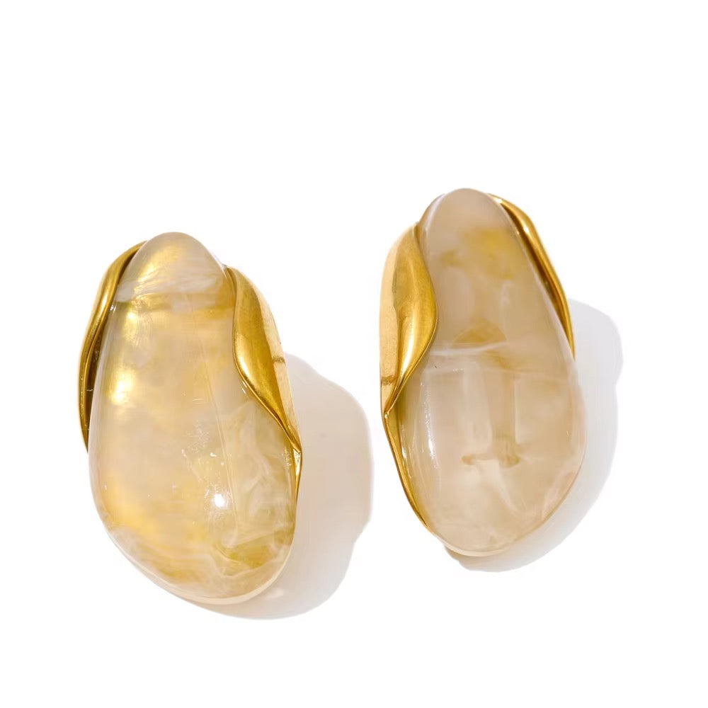 Soirée Resin Stud Earrings