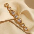 Jhilmil Crystal Bar Brooch