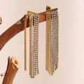 Zeenat Crystal Fringe Earrings