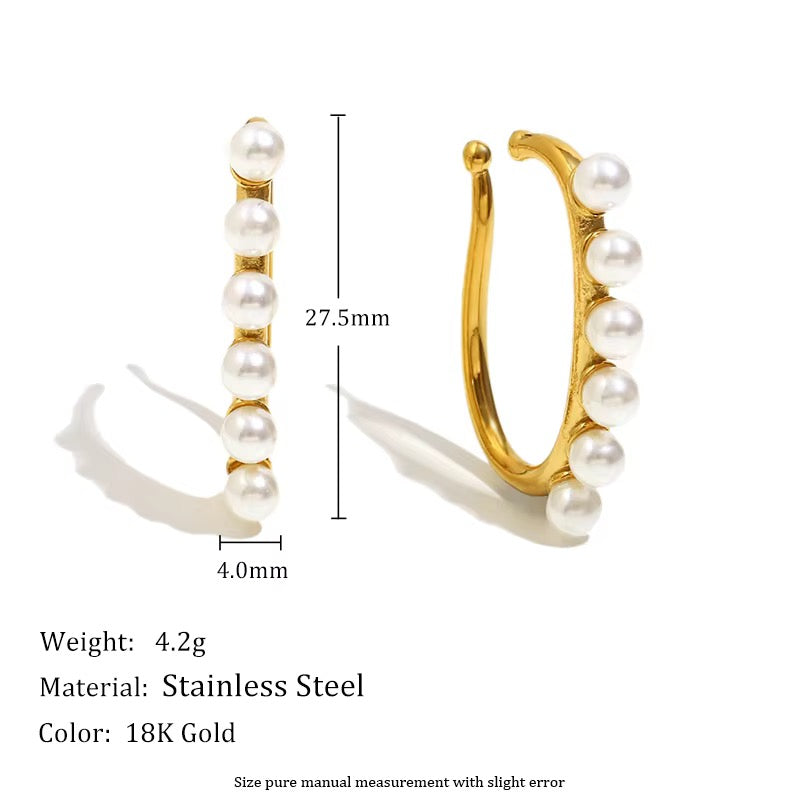 Perlina Pearl Ear Cuff
