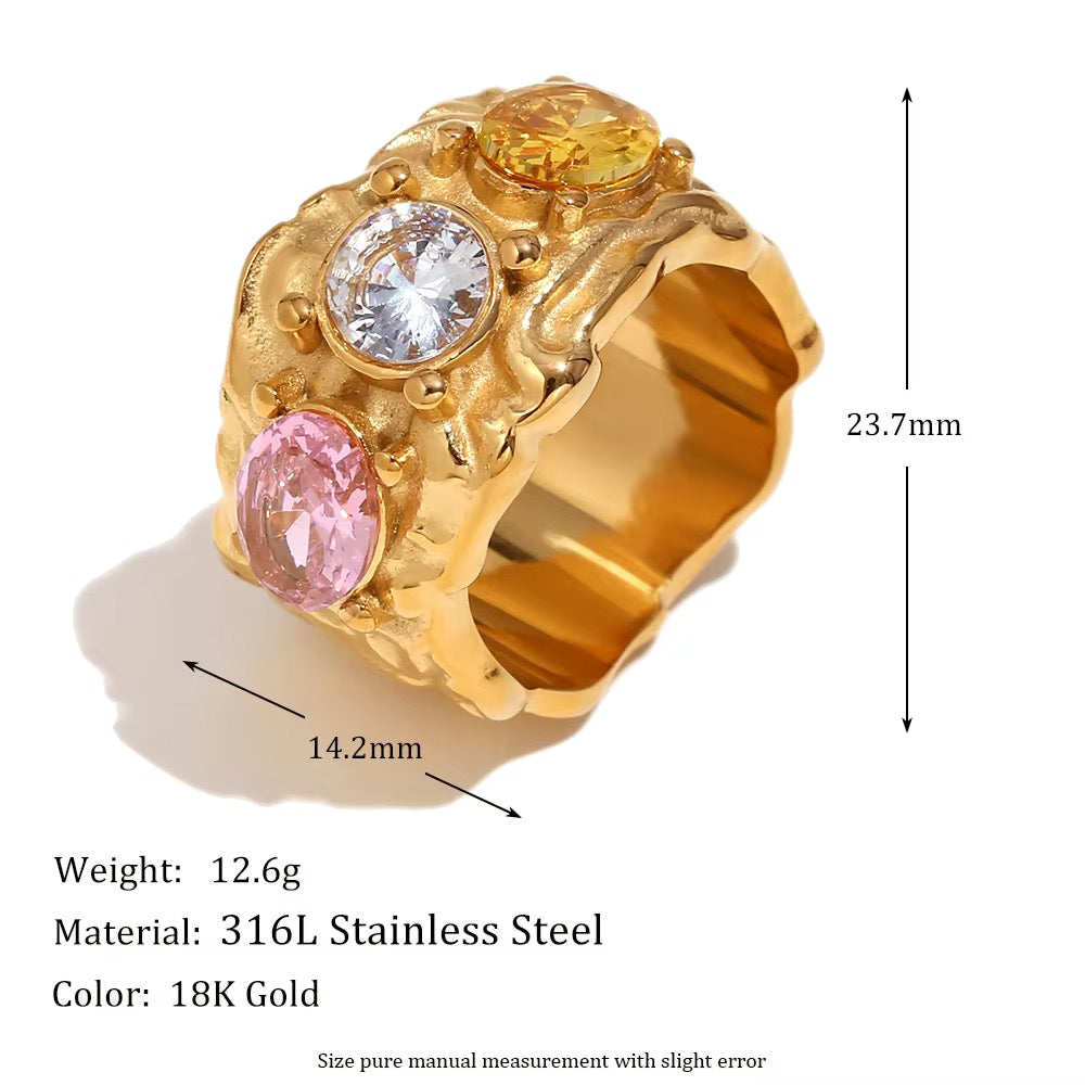 Mehr Gemstone Statement Ring