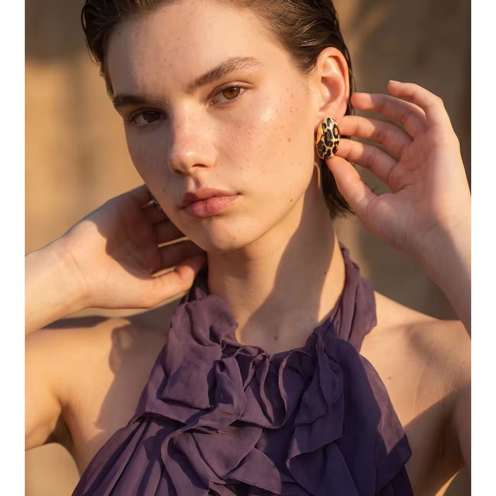 Soirée Resin Stud Earrings