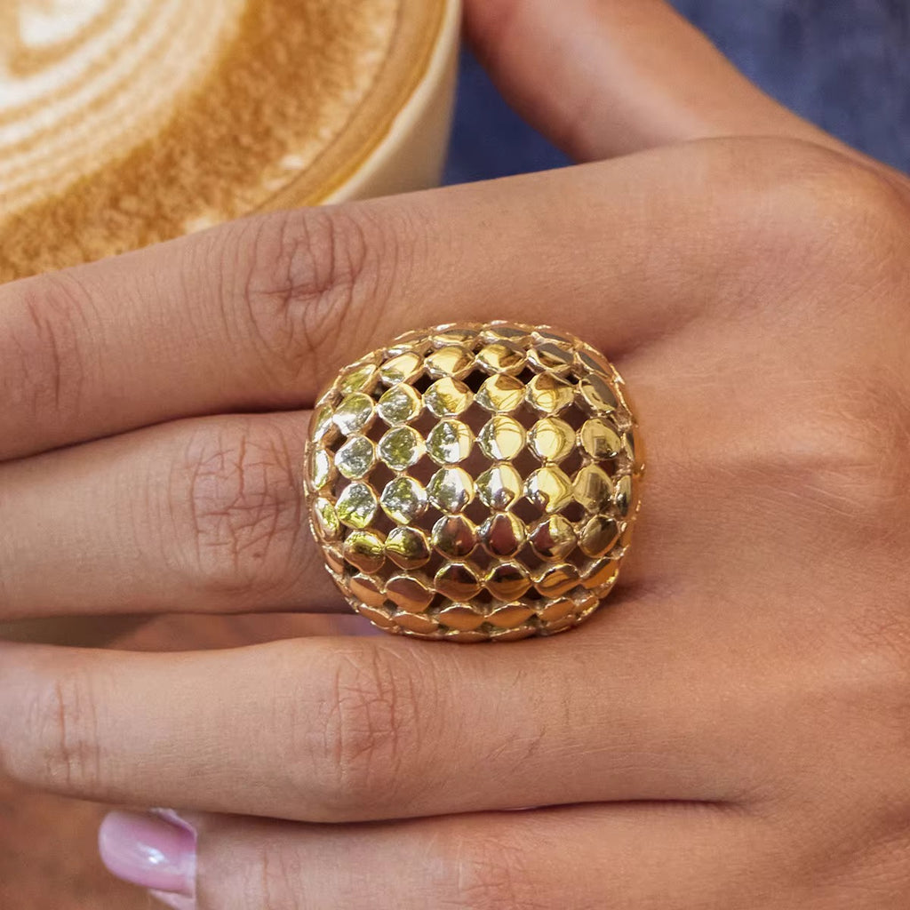 Sona Gold Dome Ring