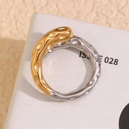 Two Tone Meteor Ring